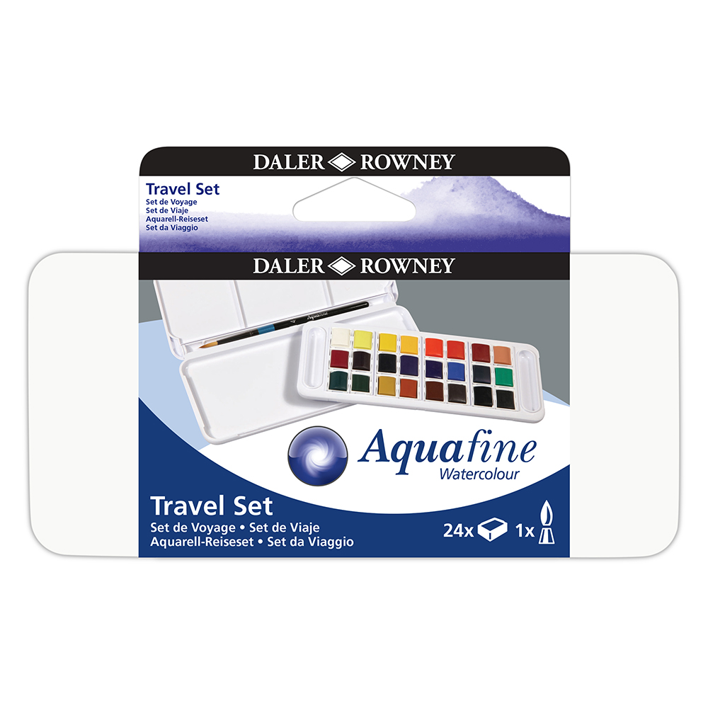 آبرنگ 24 رنگ دالرونی مدل Aquafine