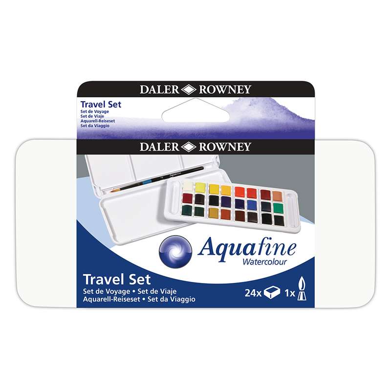 آبرنگ 24 رنگ دالرونی مدل Aquafine