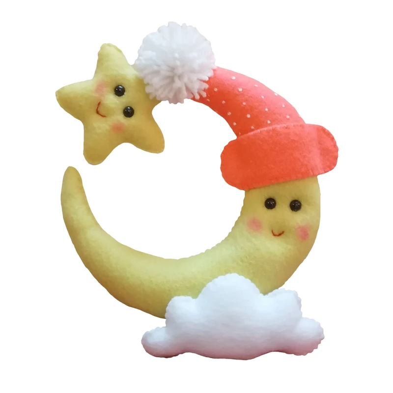 عروسک مدل ماه وستاره کد as1 ارتفاع 20 سانتی‌متر