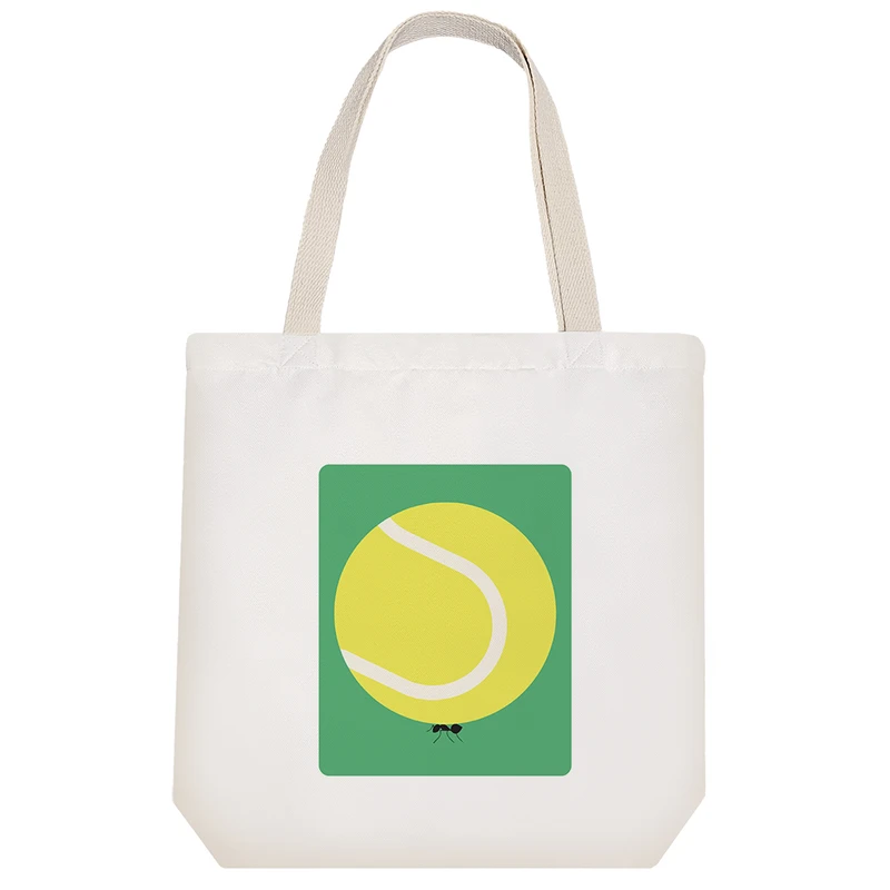 ساک خرید پارچه ای خندالو طرح توپ تنیس مدل توت بگ کد 7256