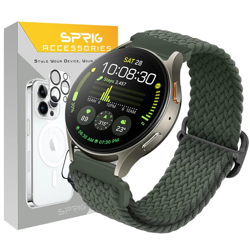 بند اسپریگ مدل Braided solo مناسب برای ساعت هوشمند سامسونگ Galaxy Watch 7 40mm / Watch 7 44mm / Watch FE 40mm