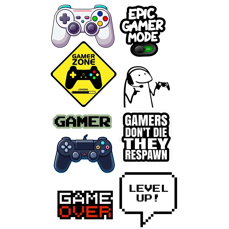 استیکر پارچه و لباس پاد آفرین مدل گیمر کد 2458