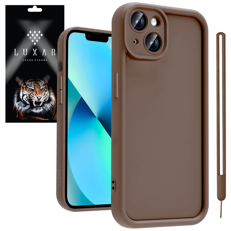کاور لوکسار مدل ip13 -Puffer band مناسب برای گوشی موبایل اپل iPhone 13 به همراه بند آویز 