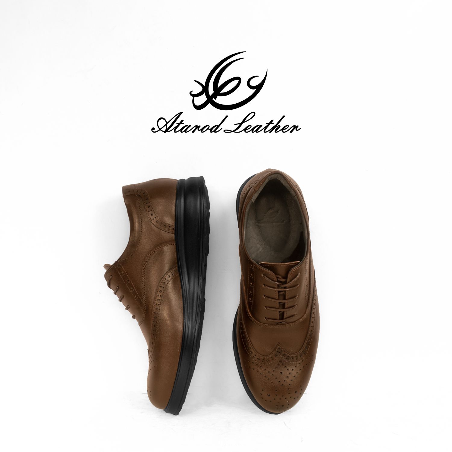 کفش روزمره مردانه چرم عطارد مدل چرم طبیعی کد SH234 -  - 2