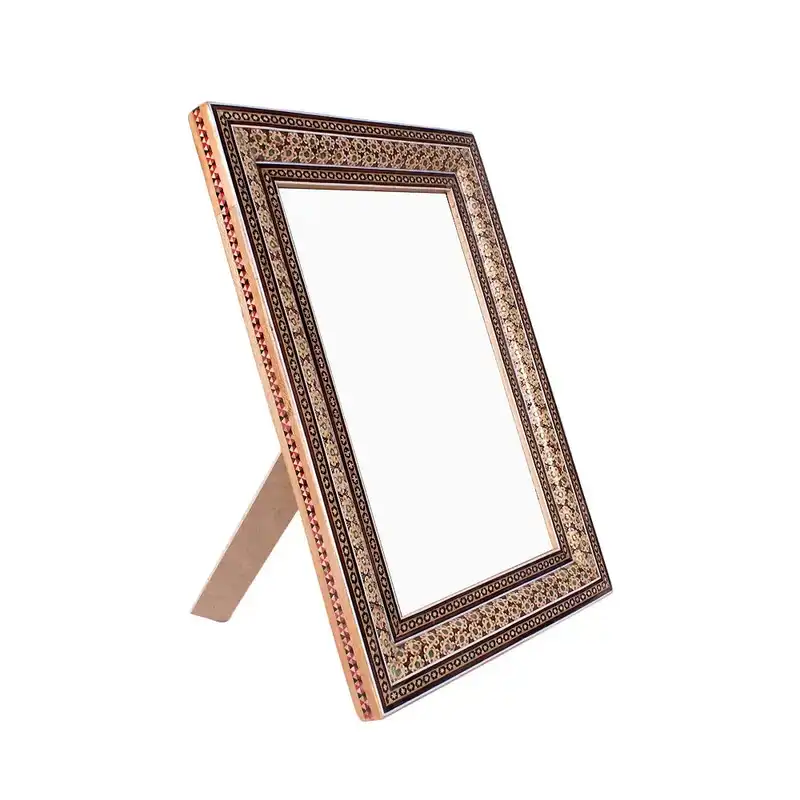 قاب خاتم کاری طرح دو گل کد 01