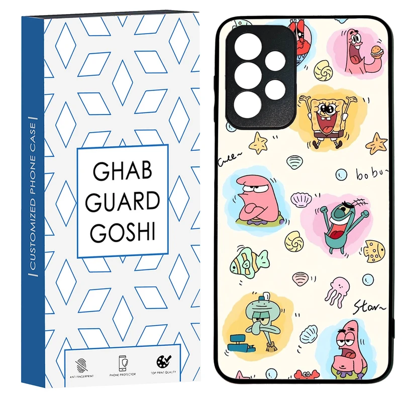 کاور قاب گارد گوشی طرح باب و پاتریک کد TPU-198 مناسب برای گوشی موبایل سامسونگ Galaxy A73