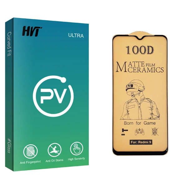 محافظ صفحه نمایش سرامیکی اچ وی تی مدل PV glass مناسب برای گوشی موبایل شیائومی Redmi 9