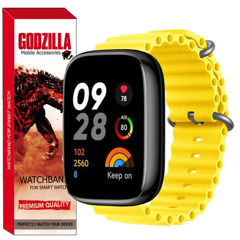 بند گودزیلا مدل OCEAN مناسب برای ساعت هوشمند شیائومی Watch 3 Active / Watch 3 Lite