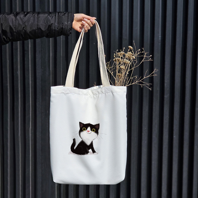 ساک خرید خندالو مدل گربه (Cat) کد H1694