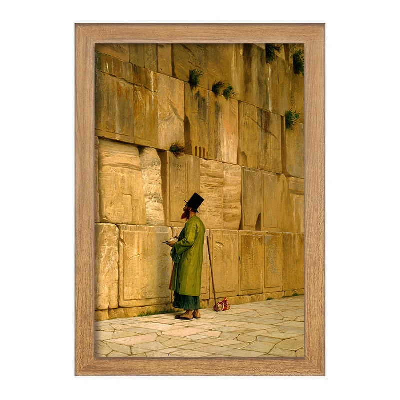 تابلو خندالو مدل نقاشی دیوار ندبه اثر ژان لئون ژروم کد F12307