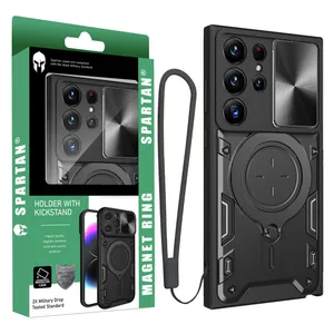  Spartan Magnet Ring Strap Cover For Samsung Galaxy S23 Ultra