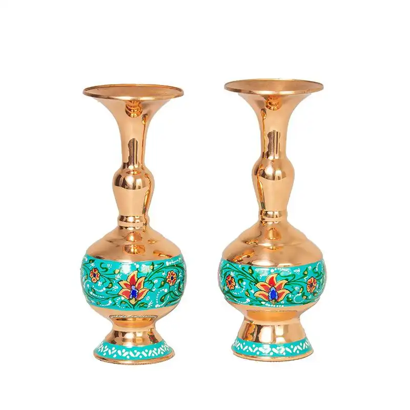 گلدان مسی طرح پرداز مدل JPA01 بسته 2 عددی