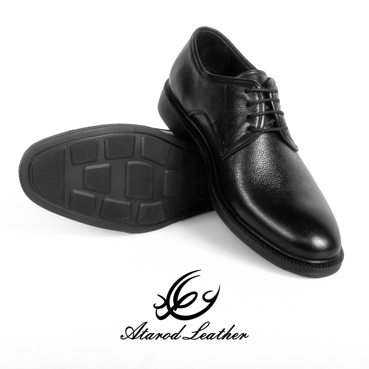 کفش مردانه چرم عطارد مدل چرم طبیعی کد SH142 -  - 5