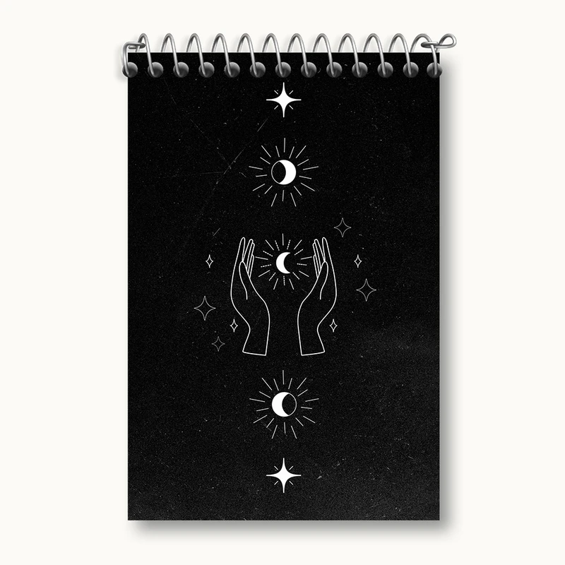 دفتر یادداشت 50 برگ خندالو مدل ماه (Moon) کد F2550