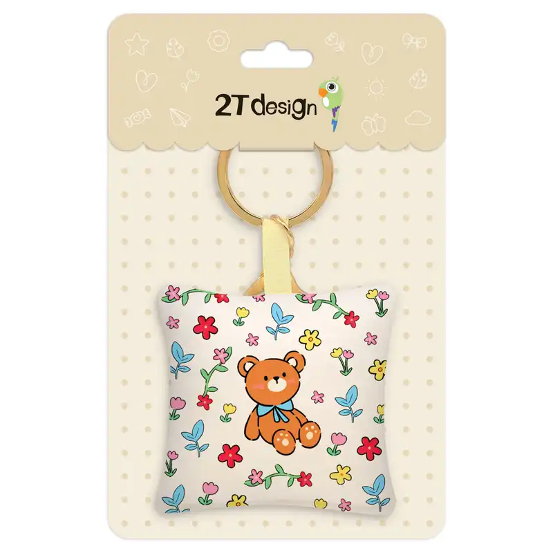 جاکلیدی طوطی دیزاین مدل بالشتی طرح خرس تدی