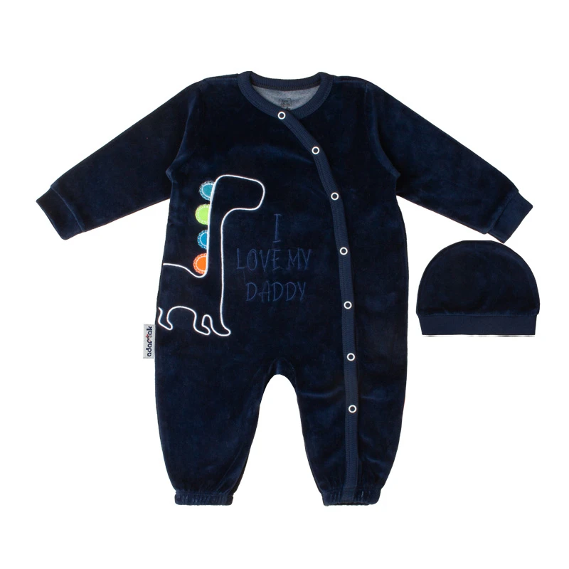 ست سرهمی و کلاه نوزادی آدمک مدل  دایناسور کد130091