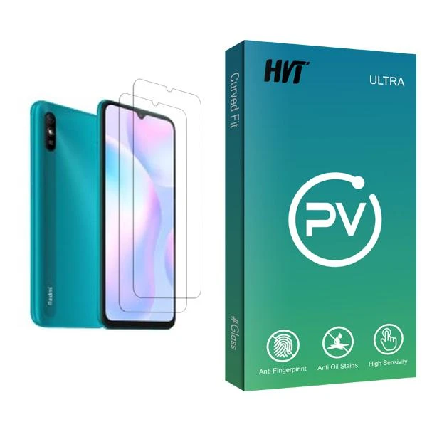 محافظ صفحه نمایش اچ وی تی مدل PV Glass MIX002 مناسب برای گوشی موبایل شیائومی Redmi 9A بسته دو عددی