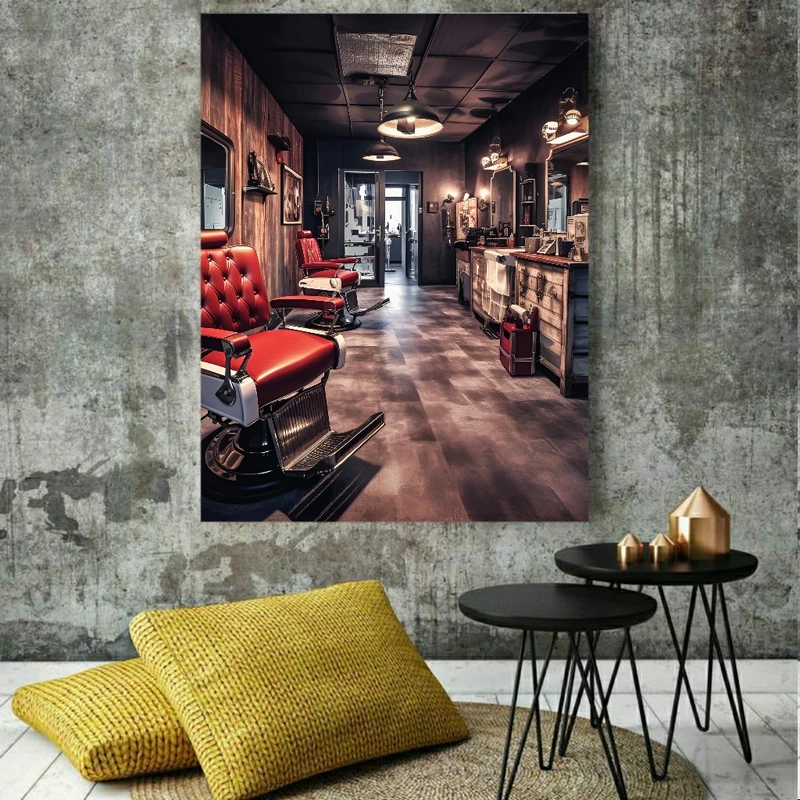 پوستر طرح سالن آرایشگاه کد BK1918