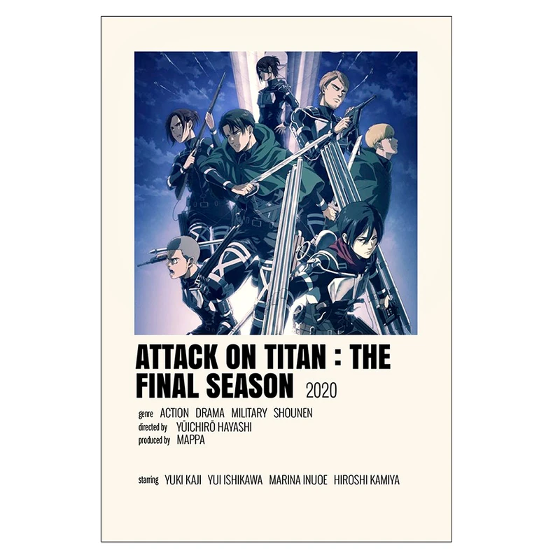 پوستر مدل انیمه اتک ان تایتان Attack on titan کد 172