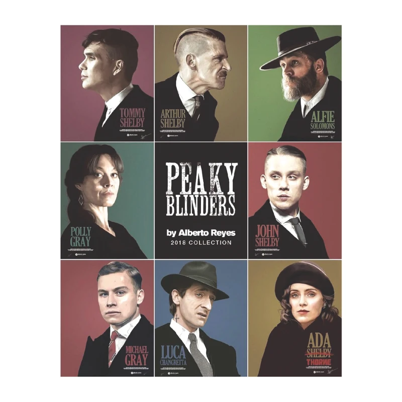 استیکر لپ تاپ مدل peaky blinders کد ST330 مجموعه 9 عددی