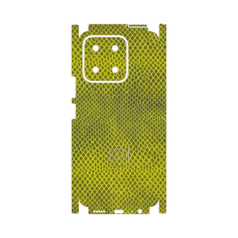 برچسب پوششی ماهوت مدل Yellow Snake Skin-FullSkin مناسب برای گوشی موبایل آنر X5b