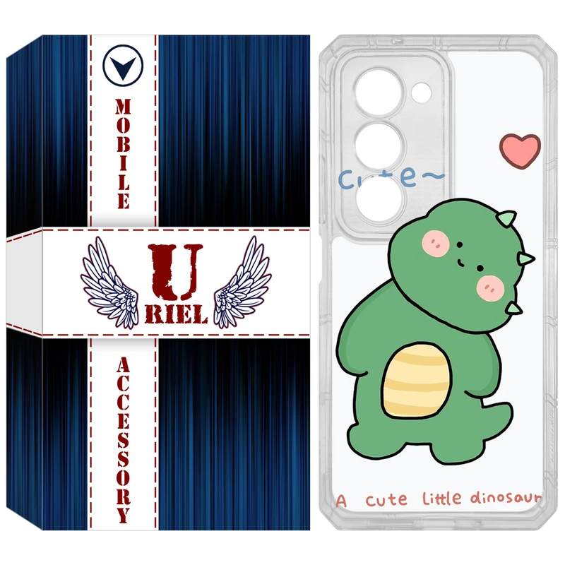 کاور یوریل مدل Clear کد 3 طرح دایناسور مناسب برای گوشی موبایل شیائومی Redmi 15 4G