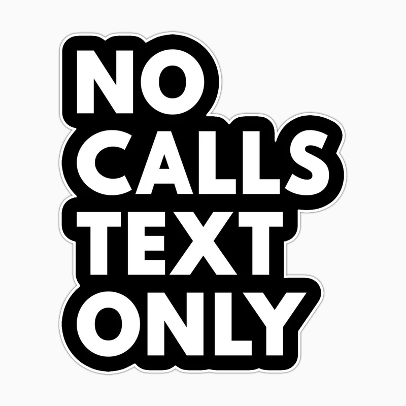 استیکر لپ تاپ و موبایل بووم طرح نوشته مدل Dont Call کد BM12