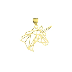 آویز گردنبند طلا 18 عیار زنانه مدل اسب GP010