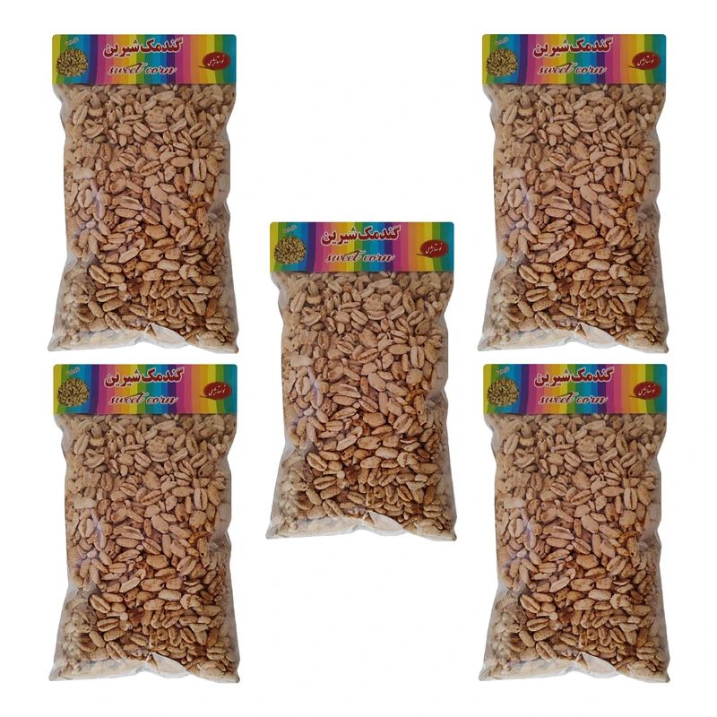 گندمک بو داده و شیرین نایبی - 50 گرم بسته 5 عددی