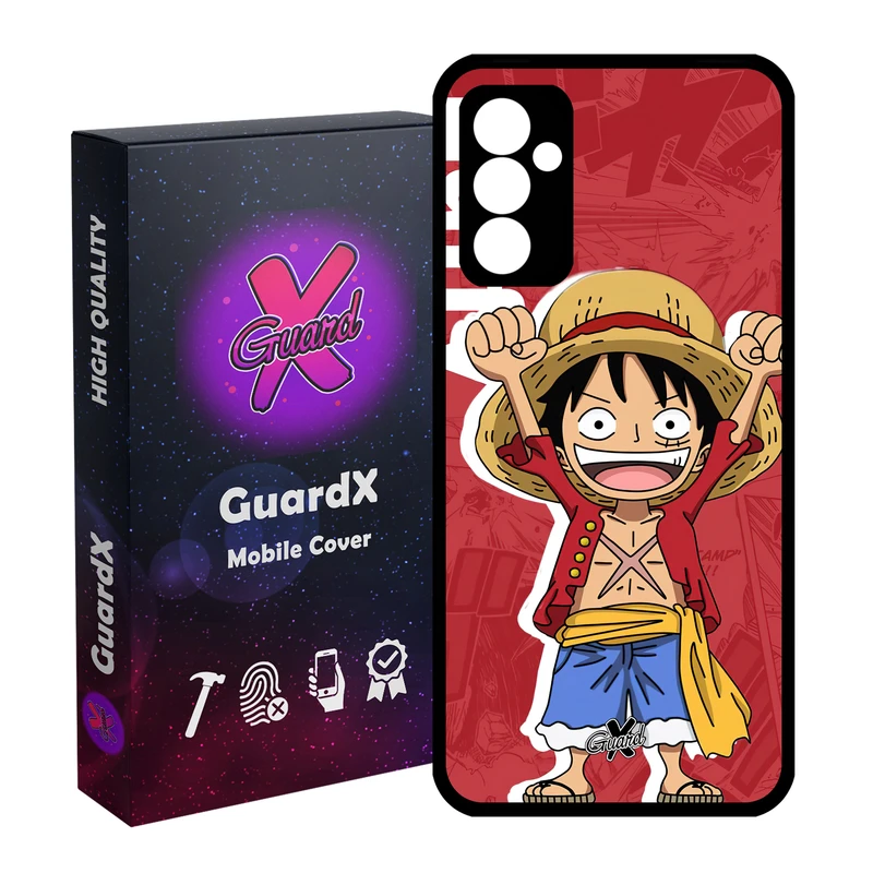 کاور گارد ایکس طرح One Piece Luffy Anime مدل Glass10470 مناسب برای گوشی موبایل سامسونگ Galaxy A55 / A55 5G