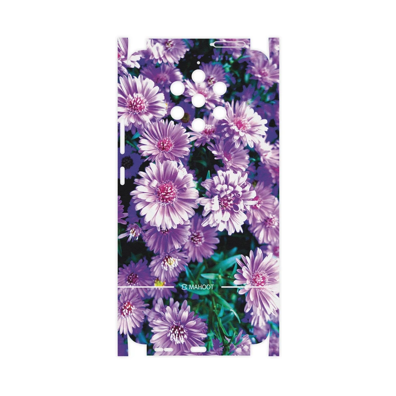 برچسب پوششی ماهوت مدل Purple-Flower-FullSkin مناسب برای گوشی موبایل نوکیا 9 PureView