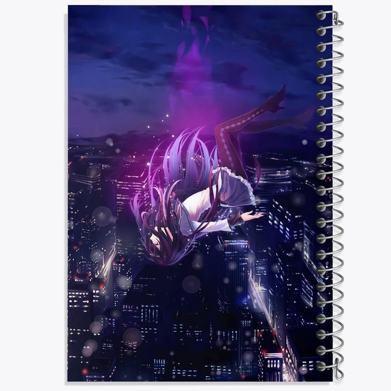 دفتر مشق 50 برگ خندالو مدل همورا اکامی انیمه مادوکا مجیکا Madoka Magica کد 18417