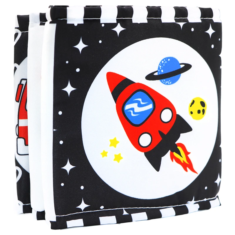 بازی آموزشی سمید مدل کتاب حمام پارچه ای طرح وسایل نقلیه و اعداد انگلیسی