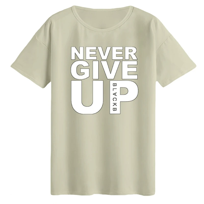 تی‌شرت لانگ آستین کوتاه زنانه مدل تسلیم نشو 