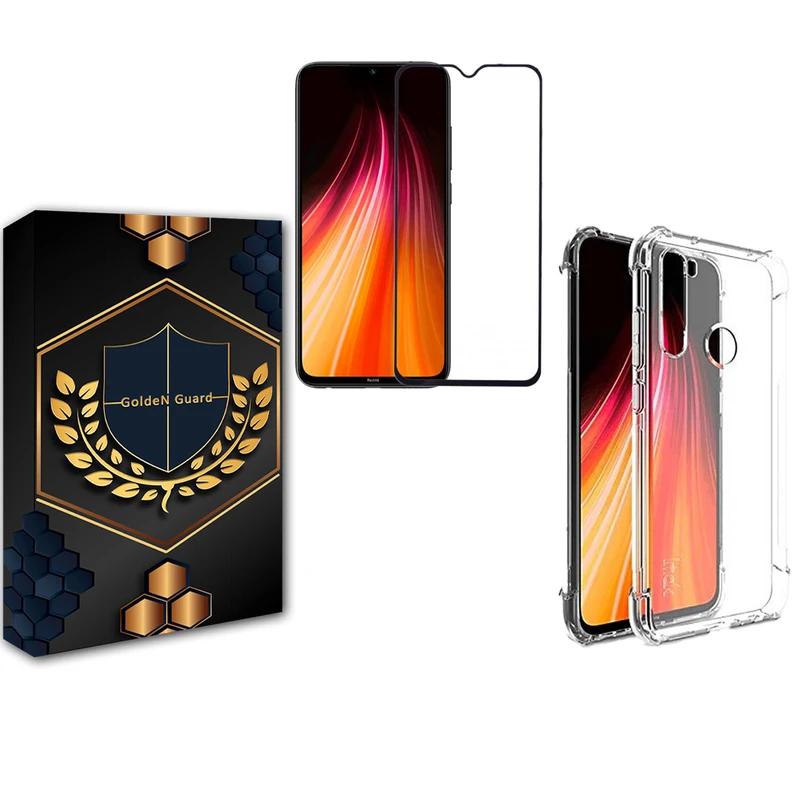 کاور گلدن گارد مدل کپسولی مناسب برای گوشی موبایل شیائومی Redmi note 8 به همراه محافظ صفحه نمایش