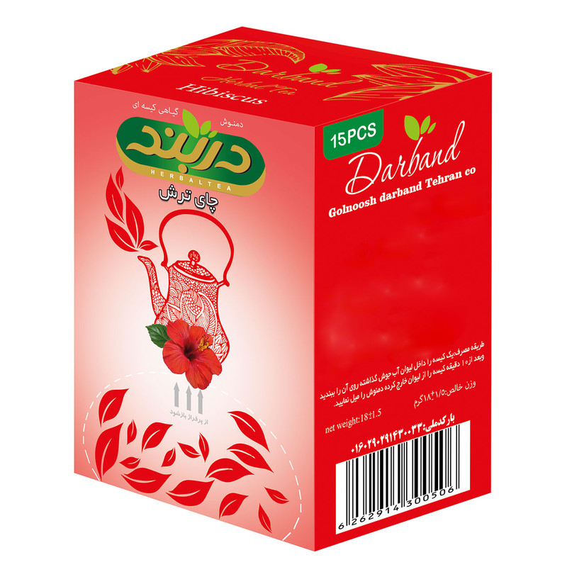 دمنوش چای ترش دربند - 50 گرم بسته 15 عددی