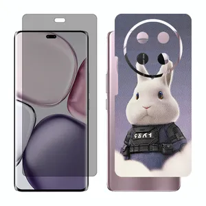 Glass Together model privacy screen protector suitable for Honor X9c mobile phone with back cover sticker