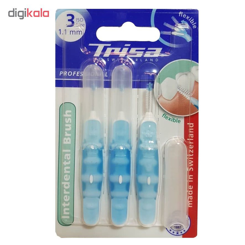 مسواک بین دندانی تریزا مدل Professional 1.1 mm بسته 3 عددی