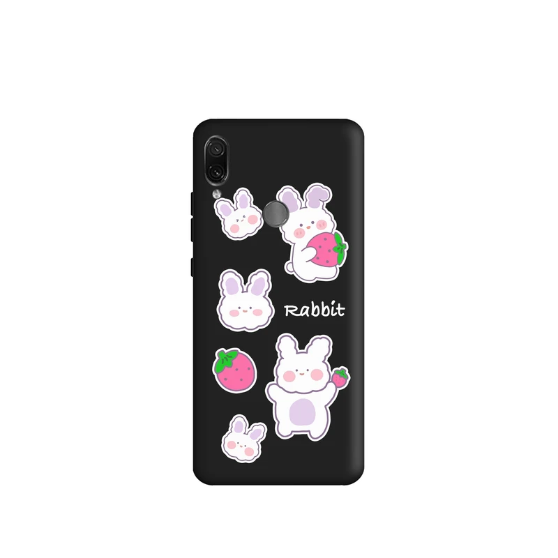 کاور طرح خرگوش و توت فرنگی کد t2230 مناسب برای گوشی موبایل شیائومی Redmi note7 / Redmi note7 pro 
