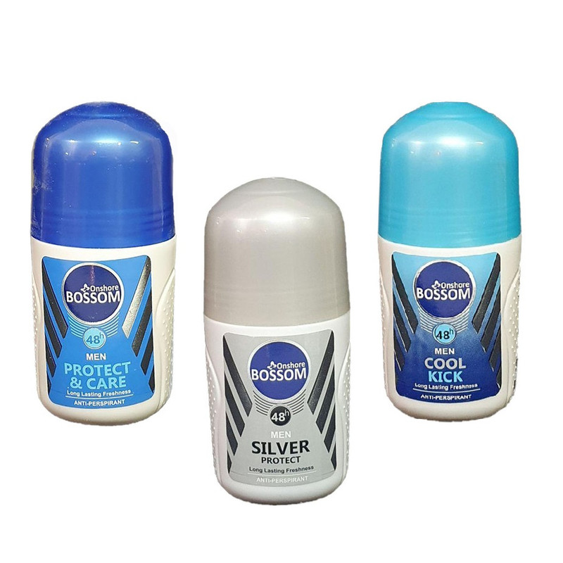 رول ضد تعریق انشور بوسوم مدل Silver - Protect - cool حجم 75 میلی لیتر مجموعه 3 عددی