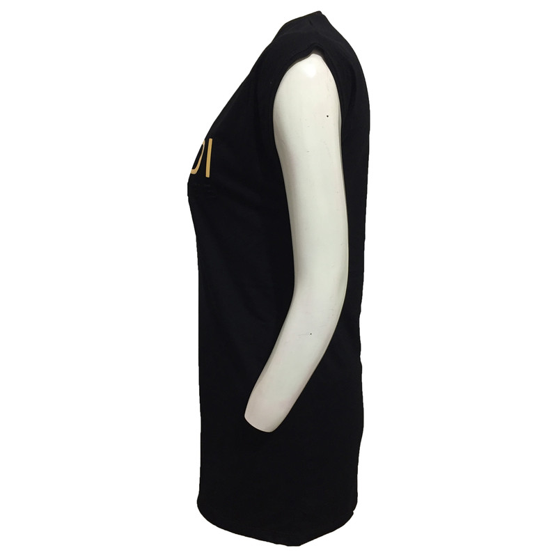 تونیک زنانه مدل نخی ویسکوز طلاکوب کد tm-2451 رنگ مشکی