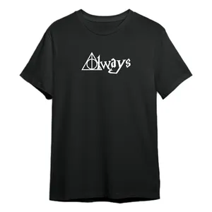 تی شرت آستین کوتاه زنانه مدل Always کد M03 رنگ مشکی 