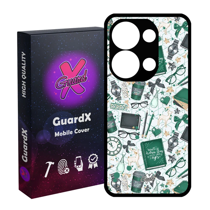 کاور گارد ایکس طرح کتاب مدل Glass10289 مناسب برای گوشی موبایل شیائومی Redmi Note 13 Pro 4G / Poco M6 Pro 4G