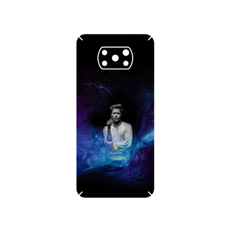 برچسب پوششی ماهوت مدل Brad Pitt مناسب برای گوشی موبایل شیائومی Poco X3 Pro