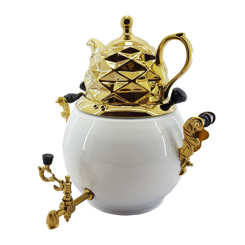 سماور گازی مدل عروس کد bst-12 ظرفیت 6 لیتر