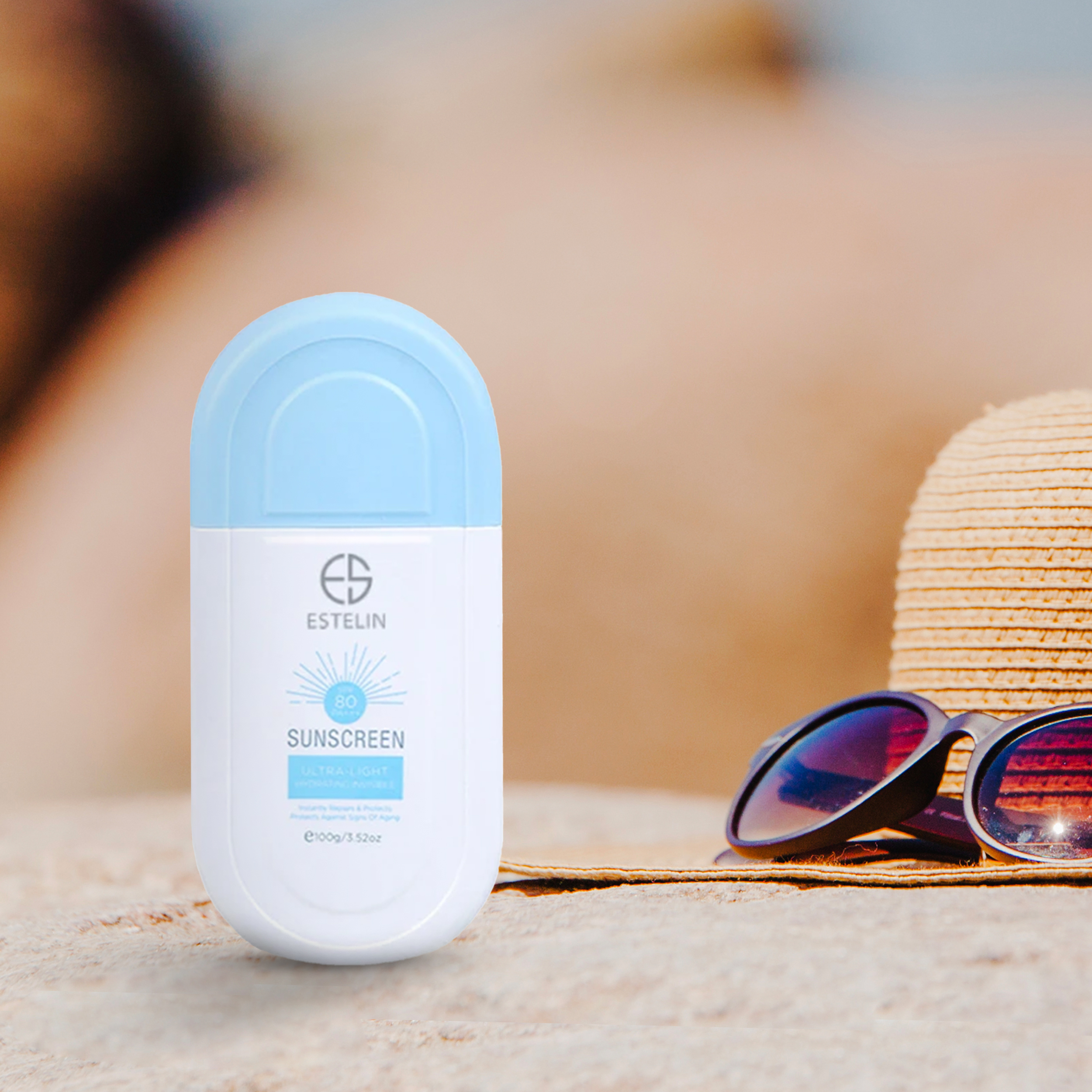 کرم ضد آفتاب بیرنگ استلین، 80 SPF، مدل ultra، مناسب انواع پوست با حجم 100 میلی لیتر، محافظتکننده در برابر اشعههای UVA و UVB، مرطوبکننده، فاقد پارابن، PA+++، ضد پیری، دارای فرمولاسیون فاقد چربی، با ماندگاری 3 ساعته