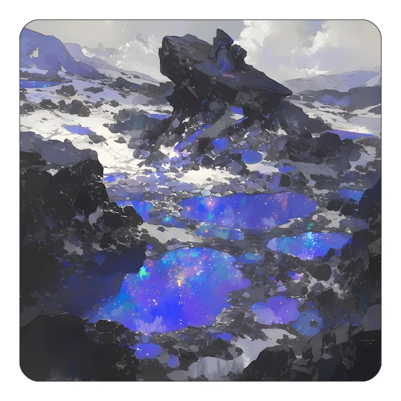 مگنت کاکتی طرح نقاشی رنگ روغن مدل mp69650