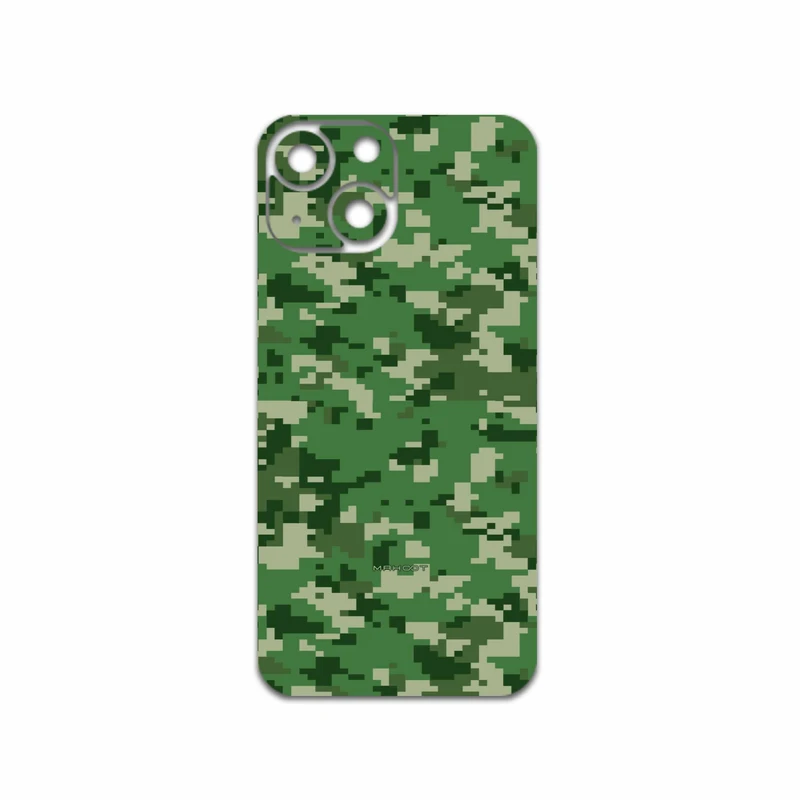 برچسب پوششی ماهوت مدل Army-Green-Pixel مناسب برای گوشی موبایل اپل iPhone 13 Mini