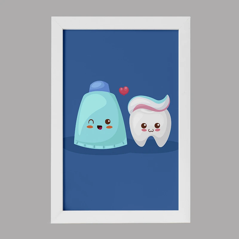 تابلو کودک خندالو مدل دندان و دندان پزشکی کودکانه کد 36710