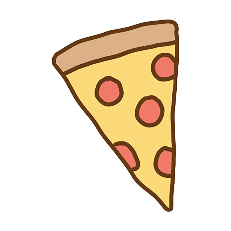 استیکر لپ تاپ طرح Cute Tumblr Pizza Pattern  کد ST439